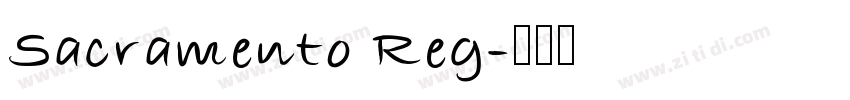 Sacramento Reg字体转换